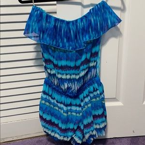 Blue summery romper